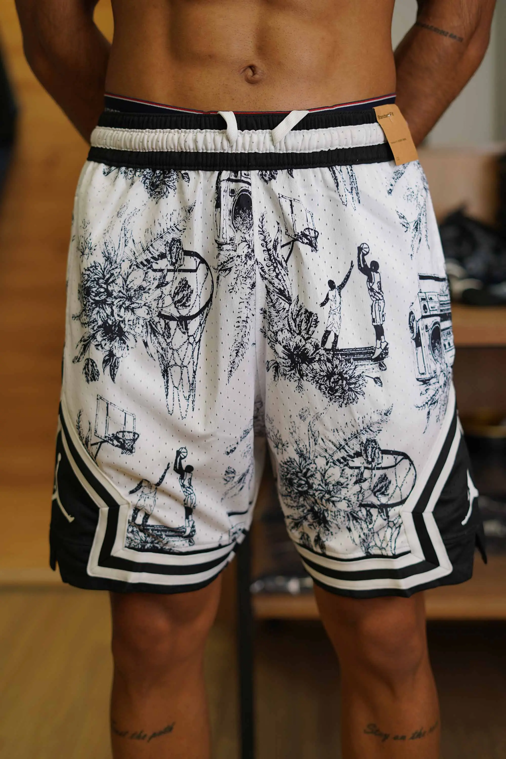 شلوارک بسکتبالی سوزنی اورجینال